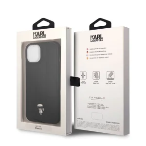 Калъф Karl Lagerfeld, Quilted Puffy Ikonik Logo за iPhone 14 Plus, KLHCP14MPSQPK, Черен 5