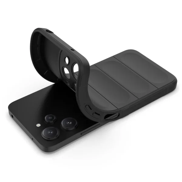Силиконов калъф Wear-resistant за Xiaomi Redmi 12 4G, Черен 3