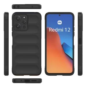 Силиконов калъф Wear-resistant за Xiaomi Redmi 12 4G, Черен 4