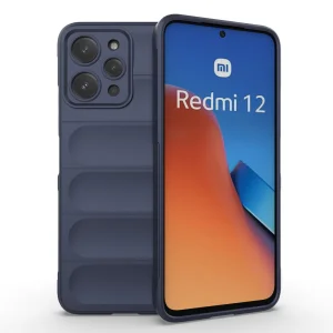 Силиконов калъф Wear-resistant за Xiaomi Redmi 12 4G, Тъмно син