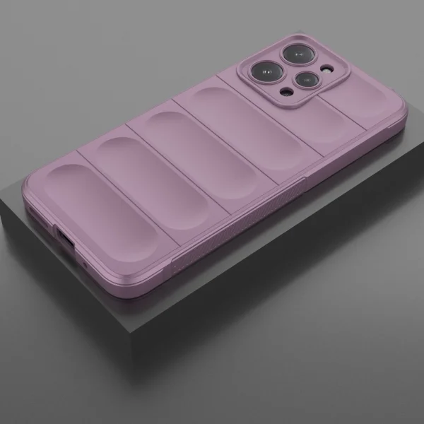 Силиконов калъф Wear-resistant за Xiaomi Redmi 12 4G, Светло лилав 2
