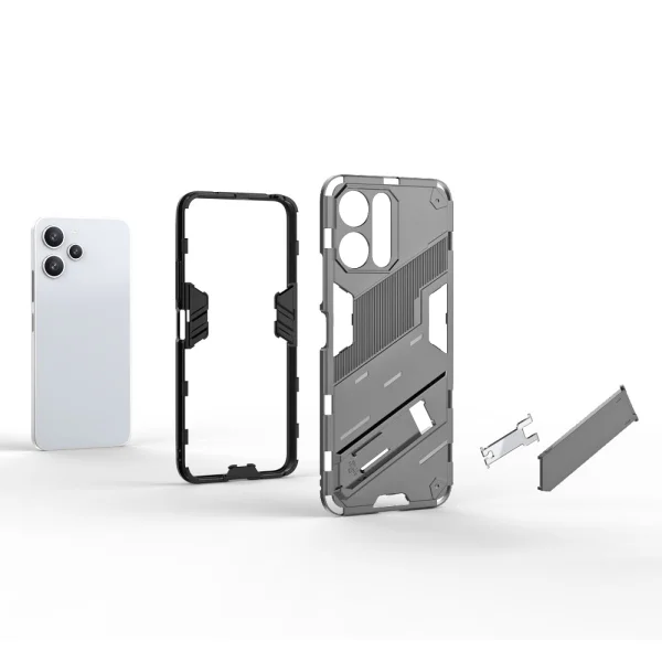 Удароустойчив калъф Shockproof за Xiaomi Redmi 12 4G, Сив 2