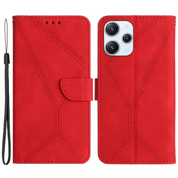 Wallet Flip Case for Xiaomi Redmi 12 4G, Red 1