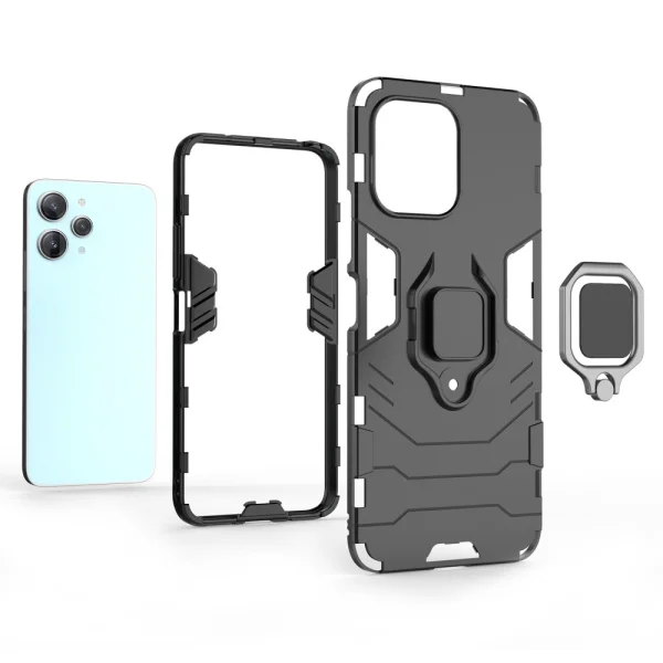 Удароустойчив Калъф Hybrid Cover за Xiaomi Redmi 12, Черен 2
