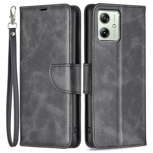 Калъф тефтер Wallet за Motorola Moto G54 5G, Черен 1