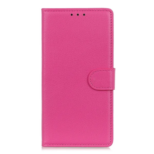 Litchi Texture Book Case for Alcatel 1S 2020, Pink 1