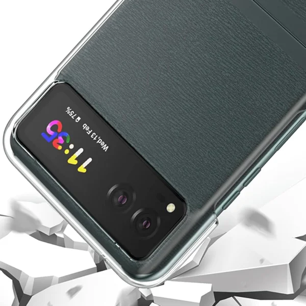 Пластмасов калъф за Motorola Razr 40 5G, Прозрачен 4