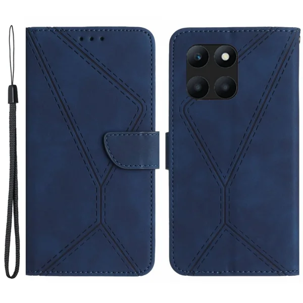 Калъф тефтер Wallet за Huawei Honor X6a, Син 1