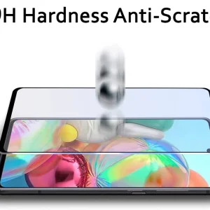 Стъклен Протектор за Samsung Galaxy A91/S10 Lite, Черен 3