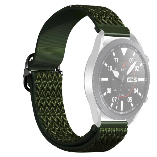 Универсална текстилна каишка за часовници Samsung Galaxy Watch3 45mm, Gear S3 Classic, 22mm, Зелен 1
