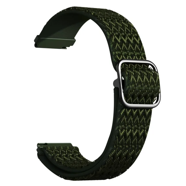 Универсална текстилна каишка за часовници Samsung Galaxy Watch3 45mm, Gear S3 Classic, 22mm, Зелен 2
