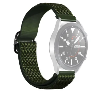 Универсална текстилна каишка за часовници Samsung Galaxy Watch3 45mm, Gear S3 Classic, 22mm, Зелен