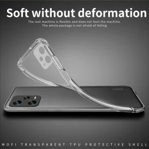 MOFI Silicone Case for Xiaomi Redmi Note 12 Pro Plus 5G, Transparent 3