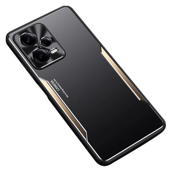 Удароустойчив калъф Aluminium Alloy за Xiaomi Redmi Note 12 Pro Plus 5G, Златист 1