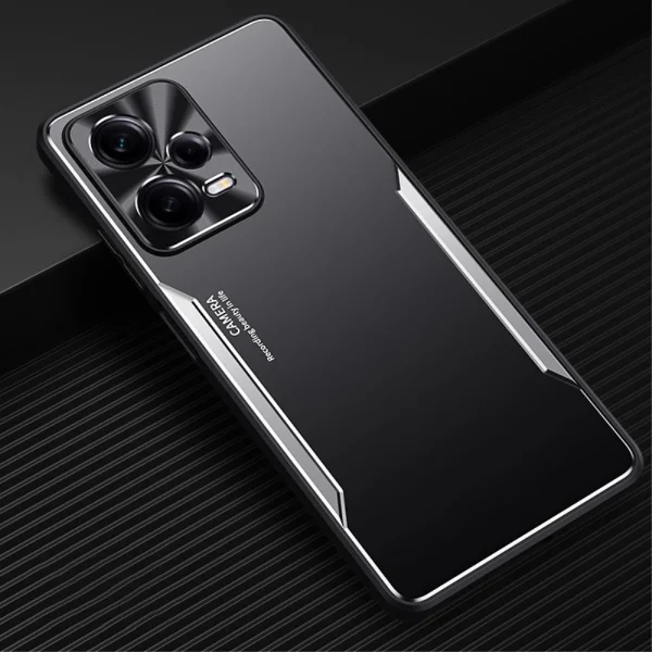 Shockproof case Aluminium Alloy for Xiaomi Redmi Note 12 Pro Plus 5G, Silver 2
