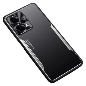 Удароустойчив калъф Aluminium Alloy за Xiaomi Redmi Note 12 Pro Plus 5G, Сребрист