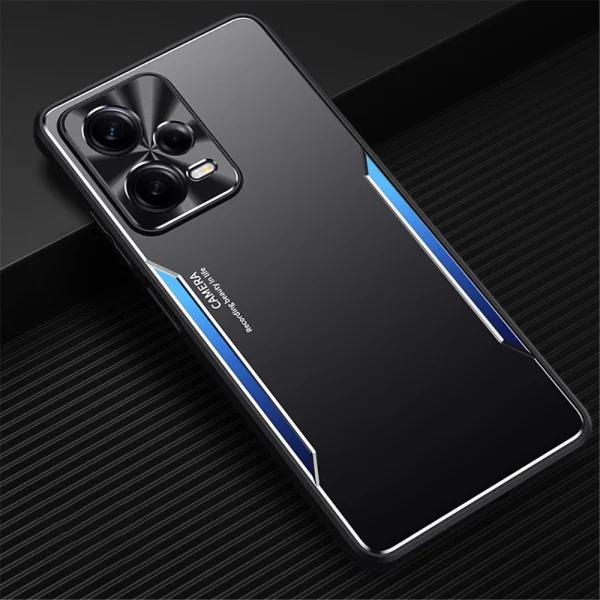 Удароустойчив калъф Aluminium Alloy за Xiaomi Redmi Note 12 Pro Plus 5G, Син 2