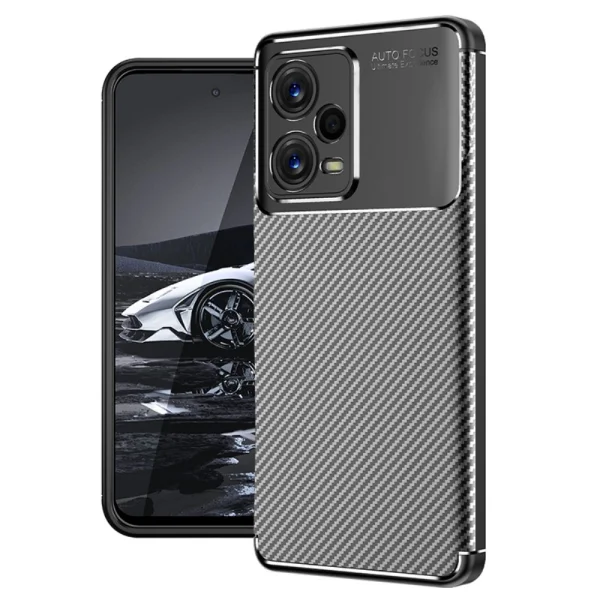 Силиконов Калъф Carbon за Xiaomi Redmi Note 12 Pro Plus 5G, Черен 2