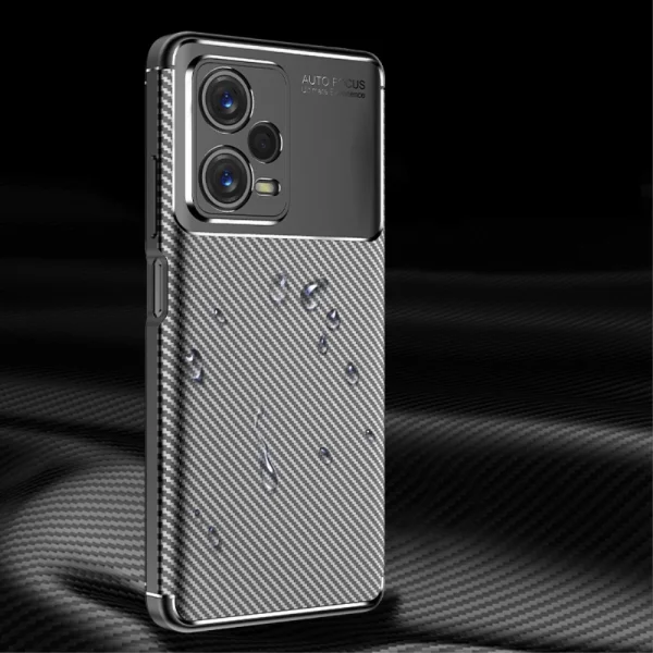 Силиконов Калъф Carbon за Xiaomi Redmi Note 12 Pro Plus 5G, Черен 5