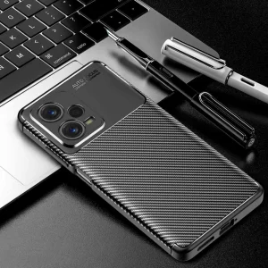 Силиконов Калъф Carbon за Xiaomi Redmi Note 12 Pro Plus 5G, Черен 6