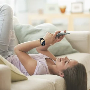 Classic Nylon Watch Strap for Apple Watch Series 8 45mm, Black 5