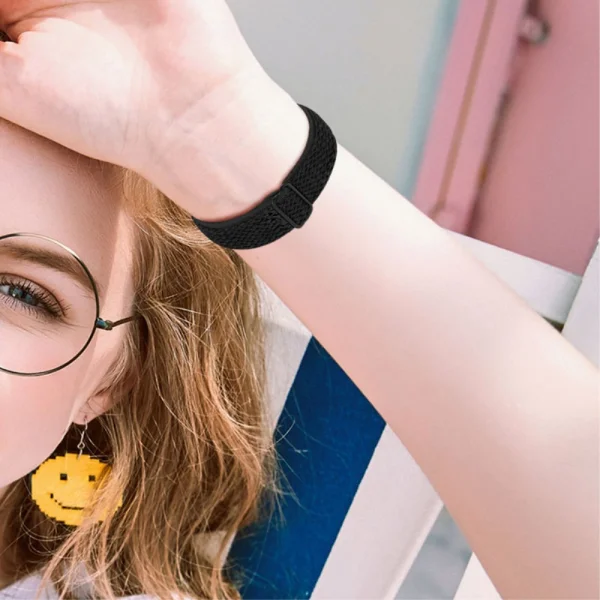 Универсална каишка Elastic за Samsung Galaxy Watch 46mm, Watch3 45mm, Черен 5