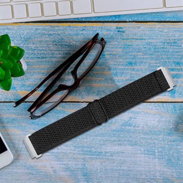 Универсална каишка Elastic за Samsung Galaxy Watch 46mm, Watch3 45mm, Черен 3