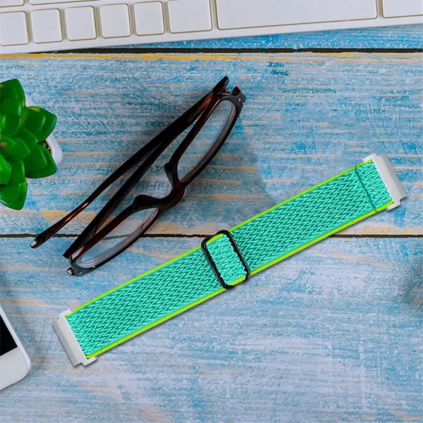 Universal Elastic Strap for Samsung Galaxy Watch 46mm, Watch3 45mm, Yellow-Green 3