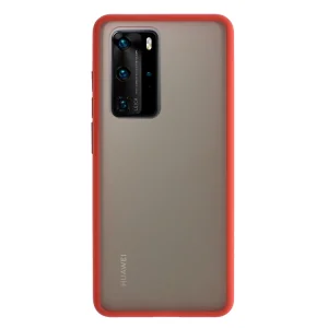 Удароустойчив Гръб Bumper за Huawei P40 Pro, Червен