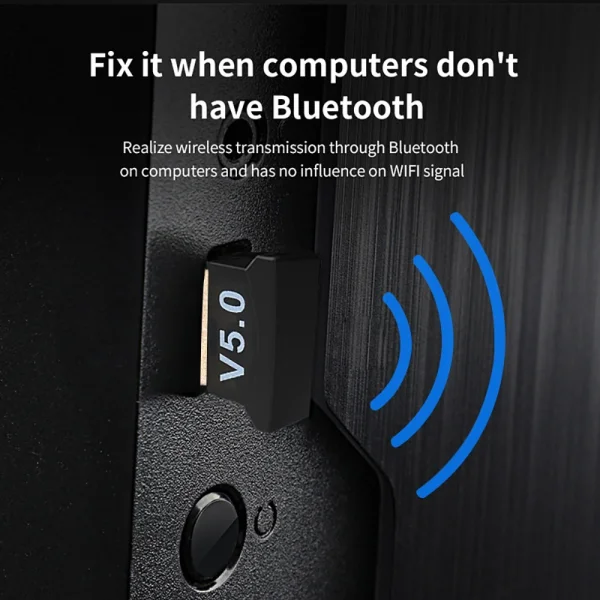 Wireless Bluetooth 5.0 Receiver, Transmitter Adapter for PC 4
