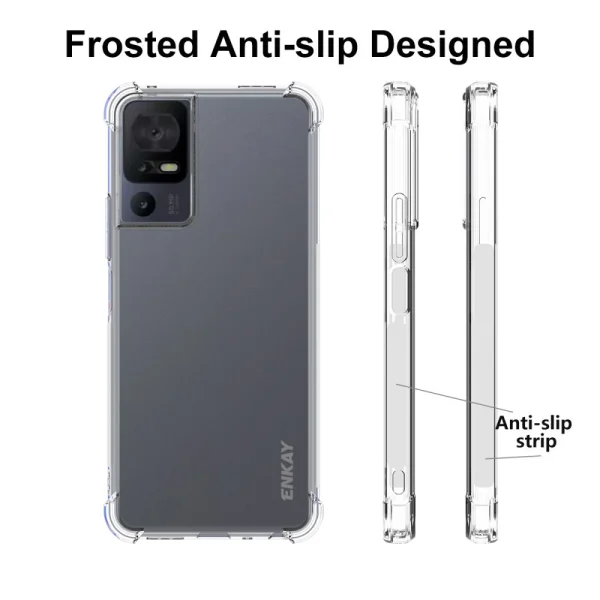 Силиконов калъф Anti Shock Enkay HAT PRINCE за TCL 40 SE, Прозрачен 4