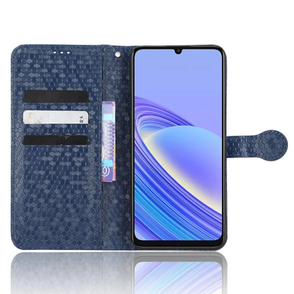 Калъф Тефтер Dot Pattern за TCL 40 SE, Тъмно син 4