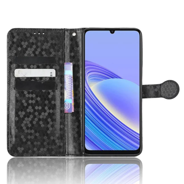 Калъф Тефтер Dot Pattern за TCL 40 SE, Черен 2