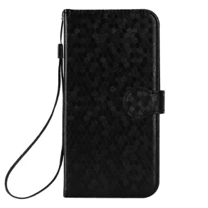 Калъф Тефтер Dot Pattern за TCL 40 SE, Черен 3