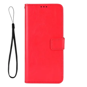 Калъф тефтер Crazy Horse за Huawei Honor X7a, Червен 3