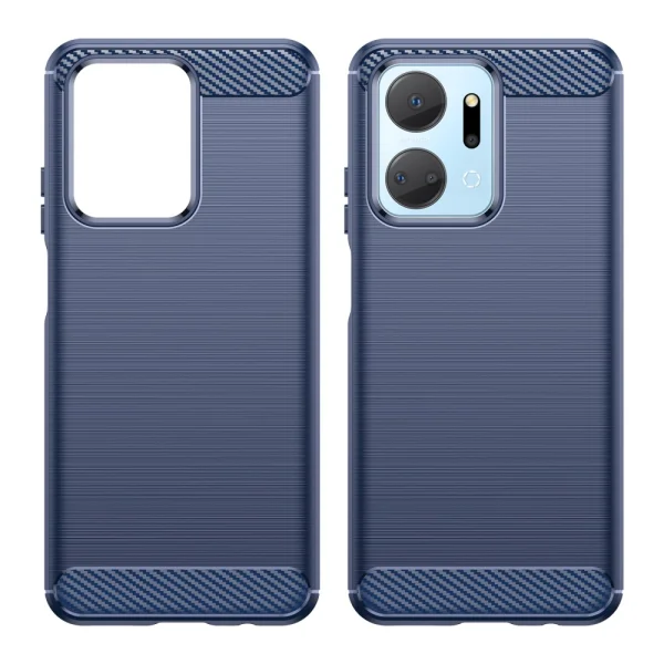 Силиконов Калъф Carbon за Huawei Honor X7a 5G, Син 2