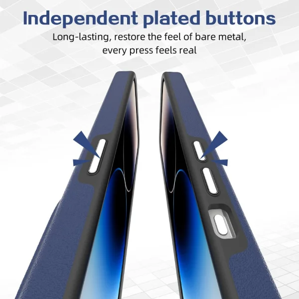 Shockproof case for iPhone 15 Pro, Blue-Black 2