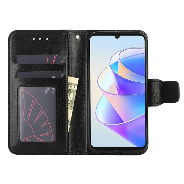 Wallet Case for Huawei Honor X7a 5G, Black 2