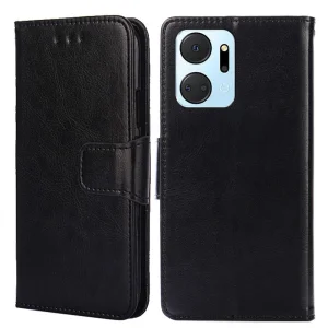 Калъф тефтер Wallet за Huawei Honor X7a 5G, Черен