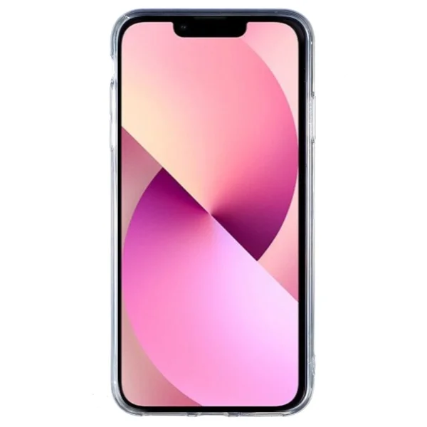 Silicone Case Marble Pattern IMD for iPhone 15, Pink-Blue 2