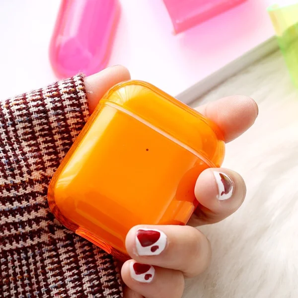 Plastic Case for Apple AirPods, Orange 2