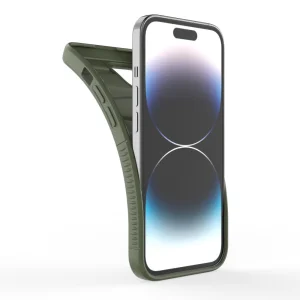 BIBERCAS Silicone Case for iPhone 15 Pro, Green 3