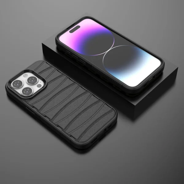 BIBERCAS Silicone Case for iPhone 15 Pro, Black 5