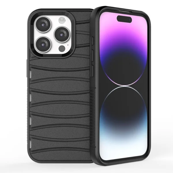 BIBERCAS Silicone Case for iPhone 15 Pro, Black 1