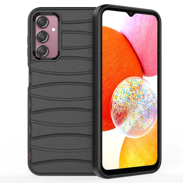 BIBERCAS Silicone Case for Samsung Galaxy A14, Black 2