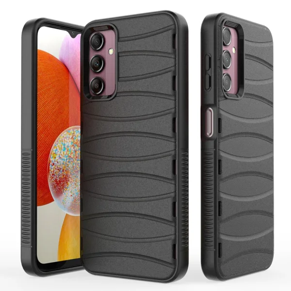 BIBERCAS Silicone Case for Samsung Galaxy A14, Black 4