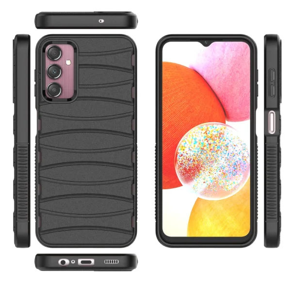 BIBERCAS Silicone Case for Samsung Galaxy A14, Black 3