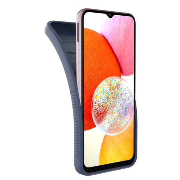 Силиконов калъф BIBERCAS за Samsung Galaxy A14, Син 2