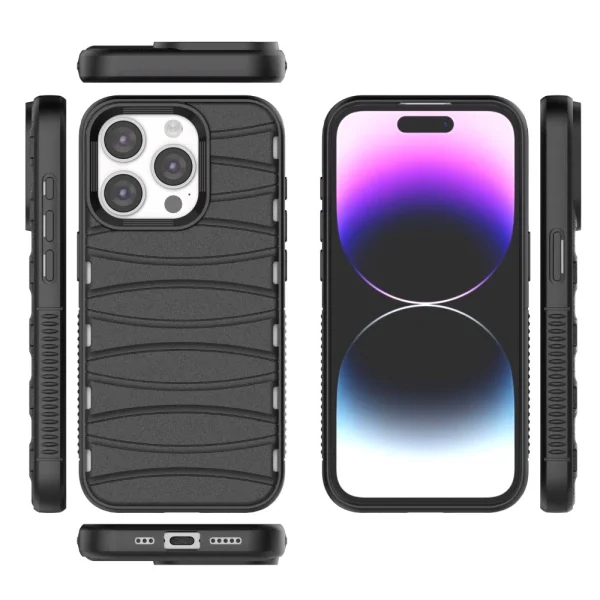 BIBERCAS Silicone Case for iPhone 14 Pro, Black 4