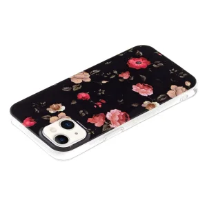 Noctilucent Silicone Case for iPhone 15, Glowing Roses 5